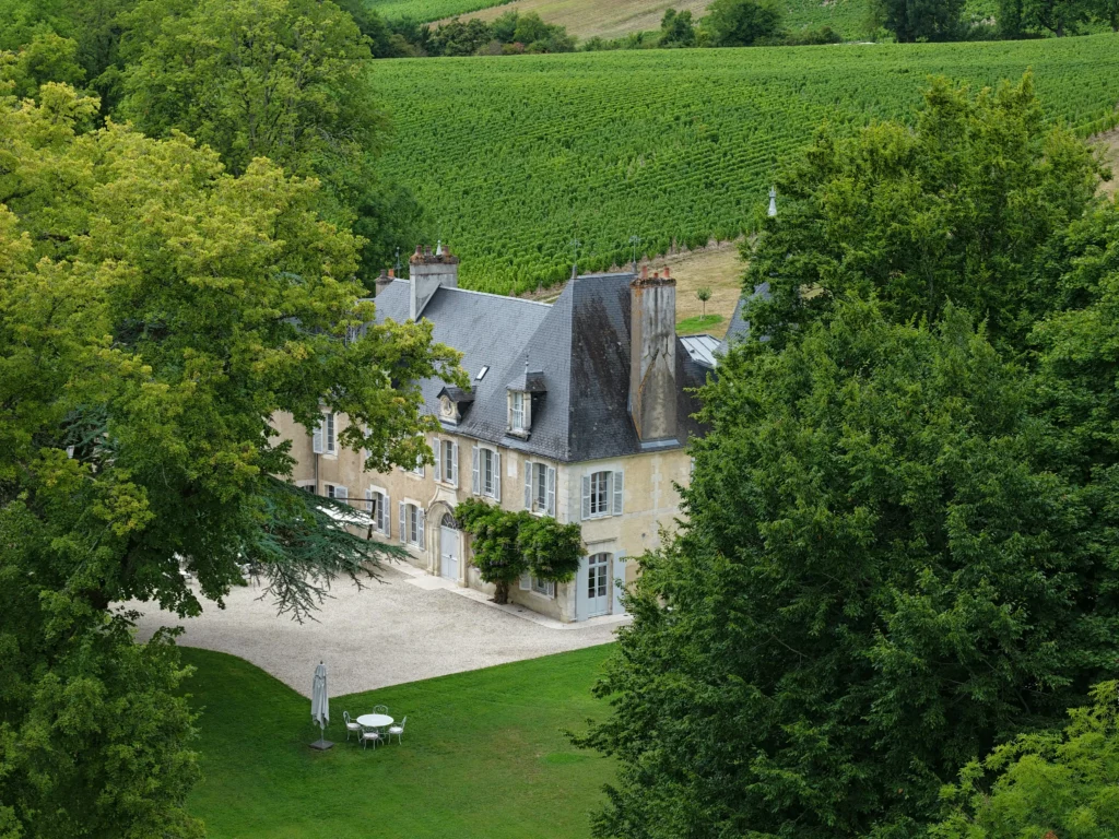 Vue aérienne du Château de Lestang à Sancerre